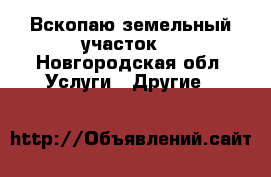 Вскопаю земельный участок  - Новгородская обл. Услуги » Другие   